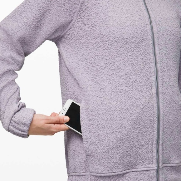 Lululemon Pave New Ways Full-Zip in Glacier Grey / White - Picture 4 of 9